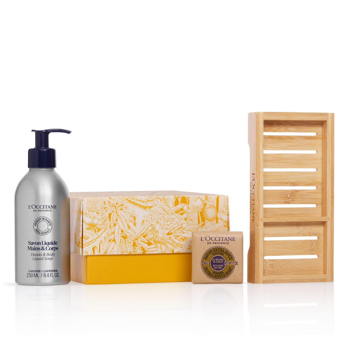 Zestaw mydeł z mydelniczką