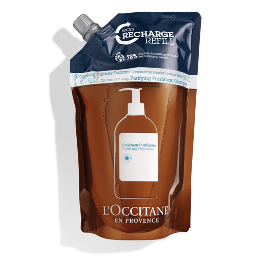 Oczyszczający szampon do włosów Aromakologia - eko-uzupełnienie