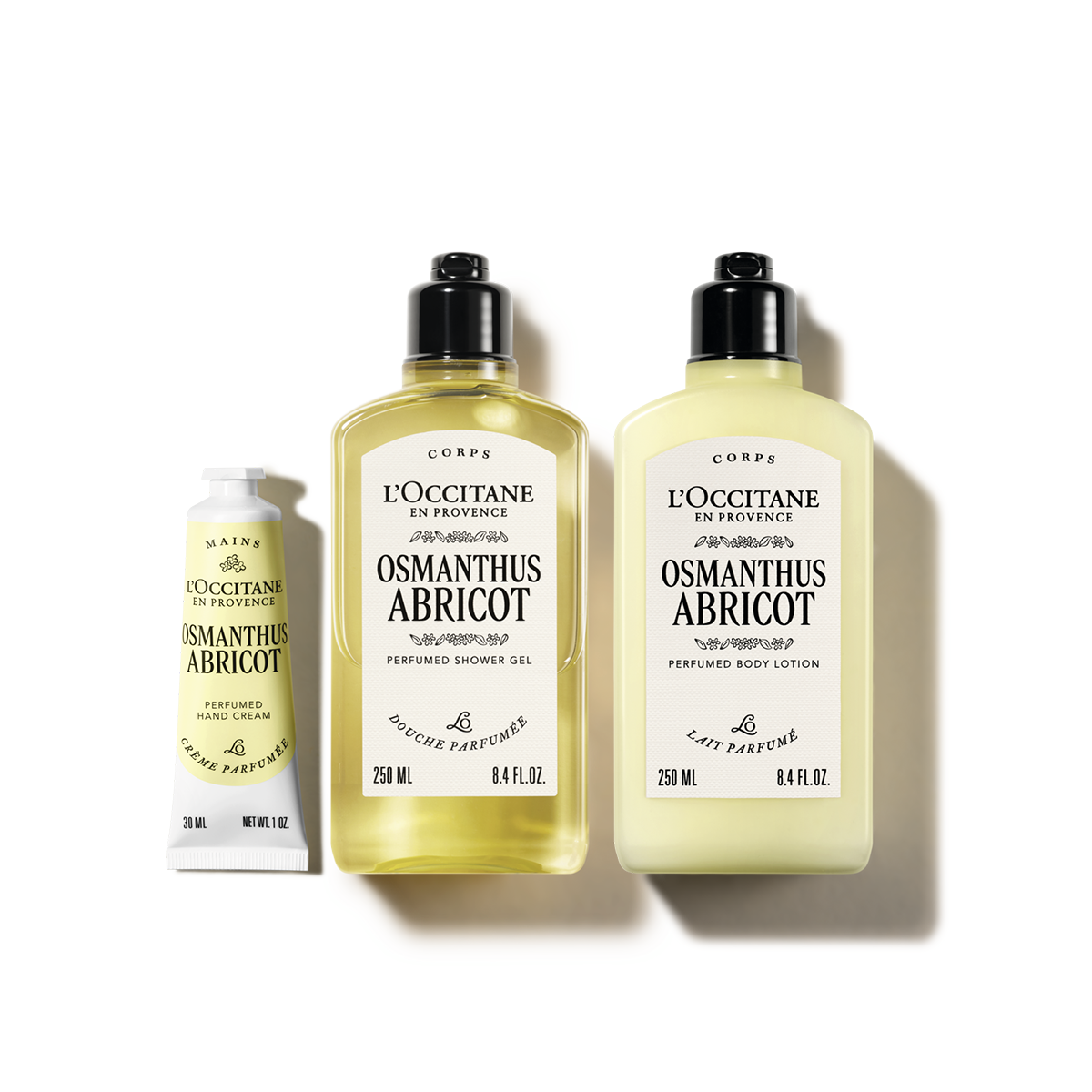 Zestaw w cenie specjalnej - Trio do pielęgnacji ciała Osmanthus Abricot (Osmantus)