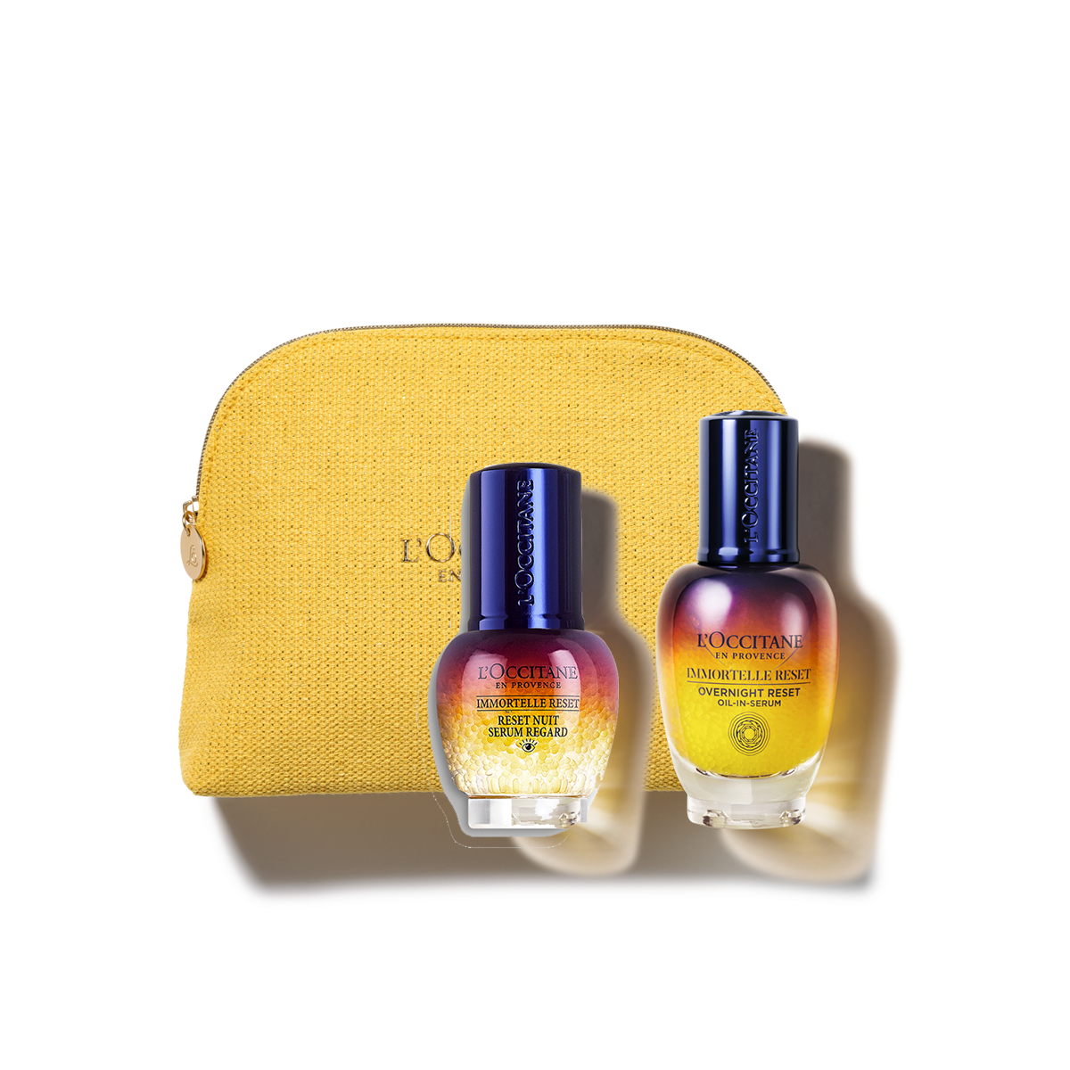 Zestaw w cenie specjalnej - Duet Immortelle Reset z kosmetyczką