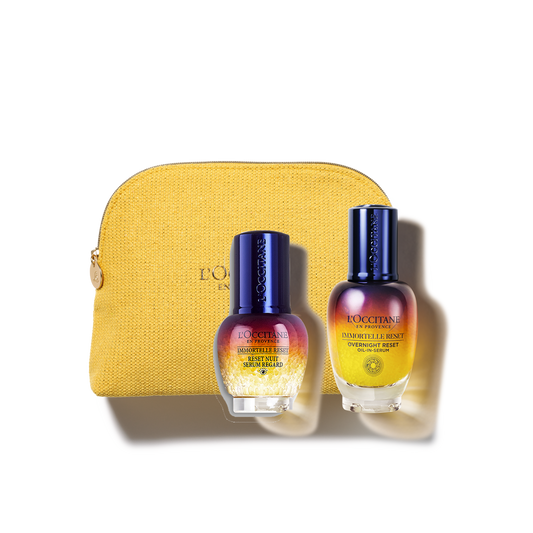 Zestaw w cenie specjalnej - Duet Immortelle Reset z kosmetyczką