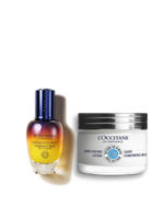 Zestaw w cenie specjalnej - Duet serum Immortelle Reset i Lekki kojący krem Masło Shea