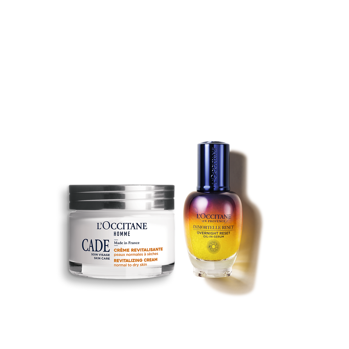 Zestaw w cenie specjalnej - Duet serum Immortelle Reset i Krem do twarzy Cade