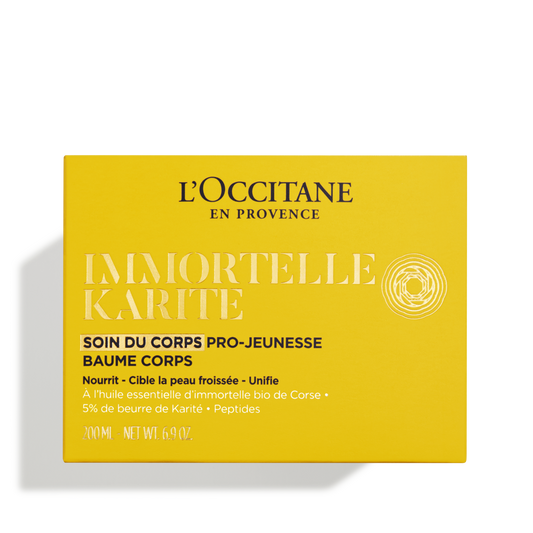 Odmładzający balsam do ciała Masło Shea & Immortelle