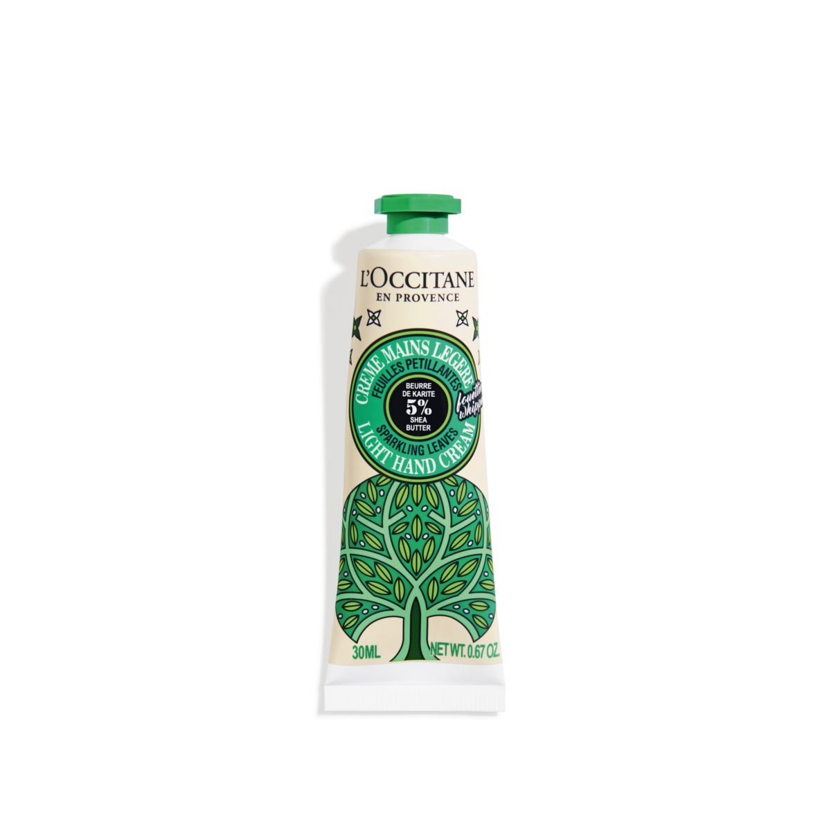 Lekki krem do rąk Lśniące liście Masło Shea