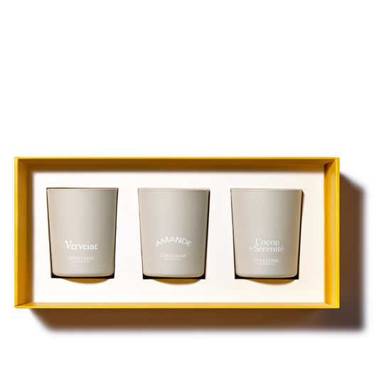 Trio mini świec zapachowych