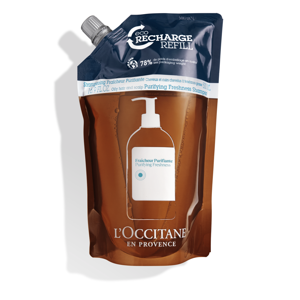 Oczyszczający szampon do włosów Aromakologia - eko-uzupełnienie