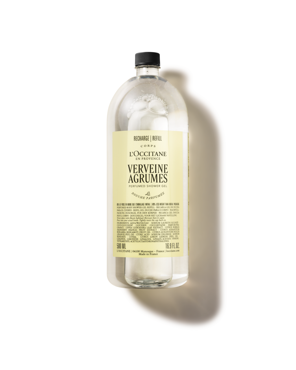 Refill perfumowanego żelu pod prysznic Verveine Agrumes (Werbena Cytrusowa)