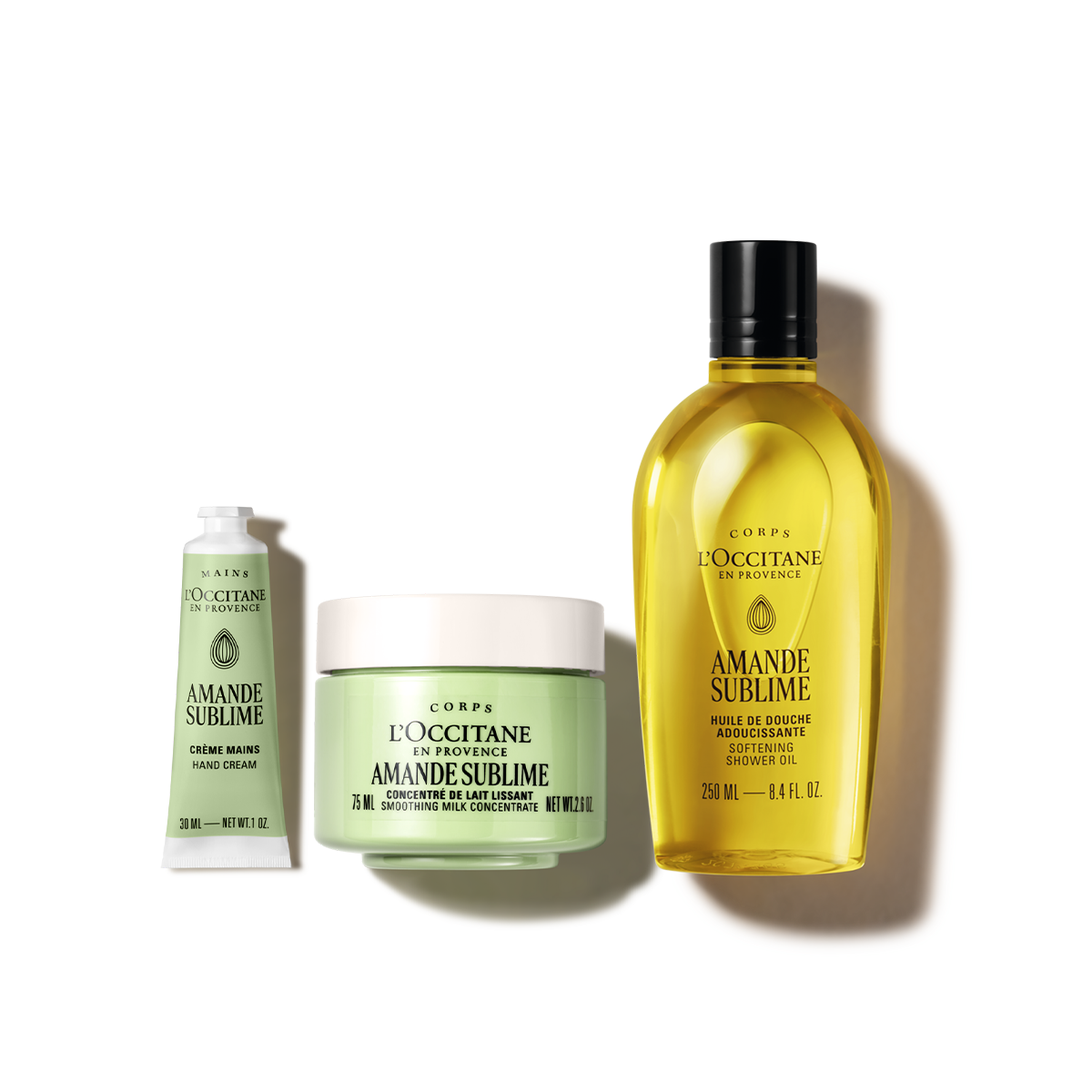 Zestaw w cenie specjalnej - Trio do pielęgnacji ciała Amande Sublime (Migdał)
