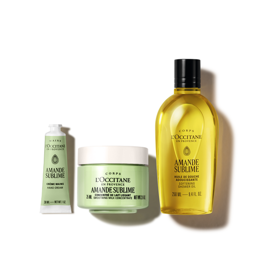 Zestaw w cenie specjalnej - Trio do pielęgnacji ciała Amande Sublime (Migdał)