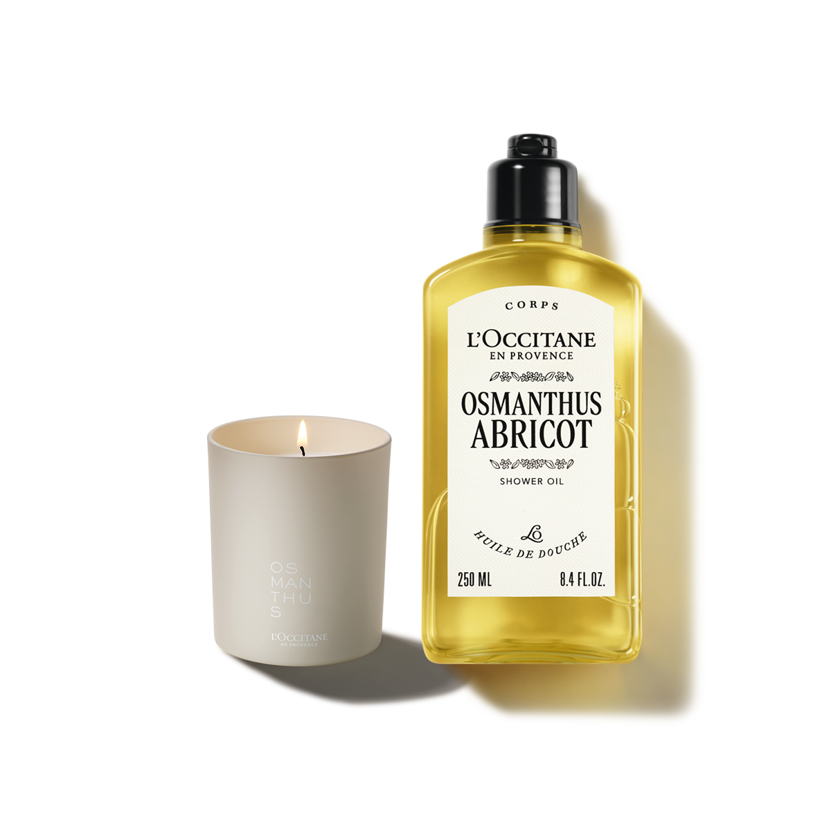 Duet Osmanthus Abricot (Osmantus) ze świecą