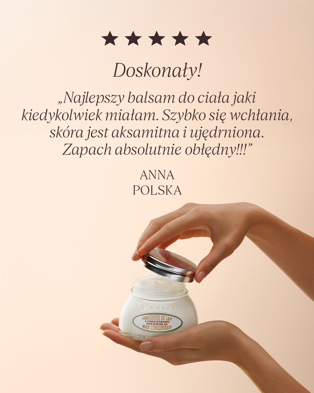 Mleczny koncentrat do ciała Migdał