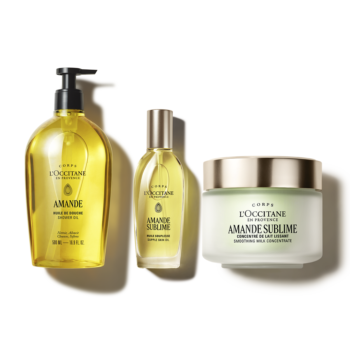 Zestaw w cenie specjalnej - Trio Amande Sublime (Migdał)