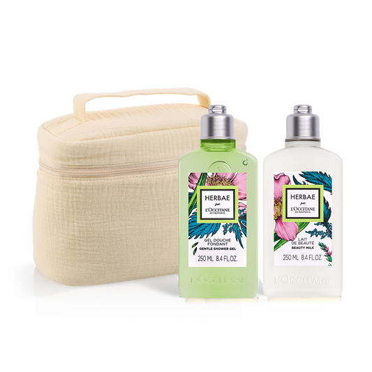 Zestaw w cenie specjalnej - Duet Herbae par L'OCCITANE w kosmetyczce