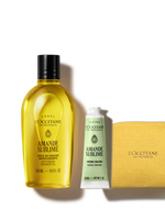 Zestaw w cenie specjalnej - duet Amande Sublime (Migdał) z kosmetyczką